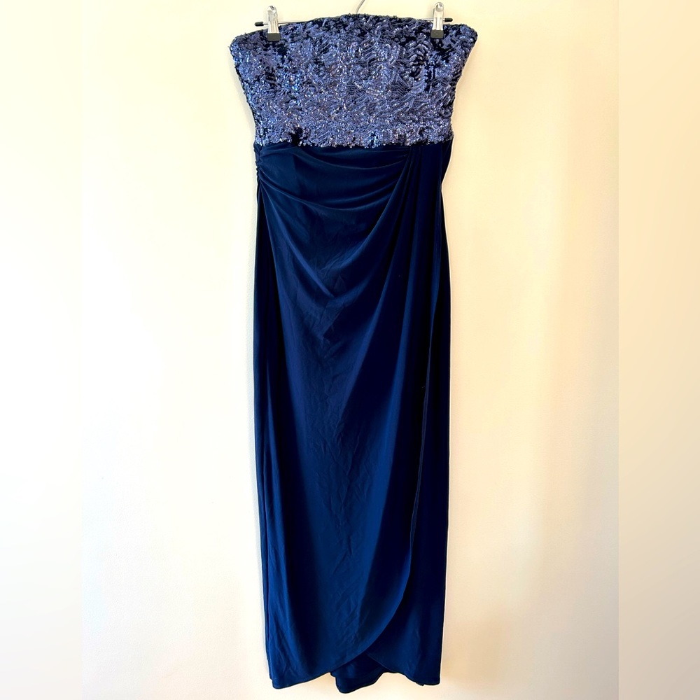 Ralph Lauren Strapless Long Evening Dress Size 14